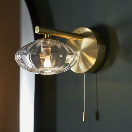 Endon 97182 - Badezimmer-Wandleuchte MOBIAS 1xG9/3W/230V IP44 Messing