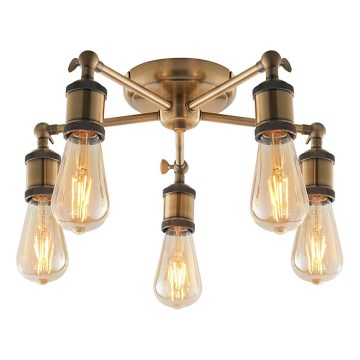 Endon 97244 - Spotleuchte HAL 5xE27/40W/230V Messing