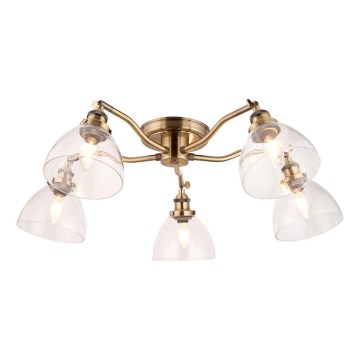 Endon 97248 - Deckenspot HANSEN 5xE14/7W/230V Messing