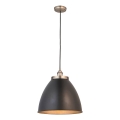 Endon 98749 - Pendelleuchte mit Kabel FRANKLIN 1xE27/10W/230V schwarz/messing