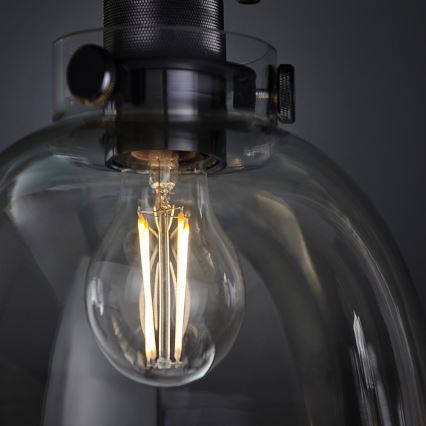 Endon 99106 - Deckenleuchte URBAN 1xE27/10W/230V schwarz/klar