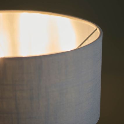 Endon 99149 - Tischleuchte HIGHCLERE 3xE14/18W/230V grau/glänzendes Chrom d 32 cm