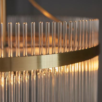 Endon 99167 - Kronleuchter an Kette MARIETTA 3xE14/7W/230V Messing/klar