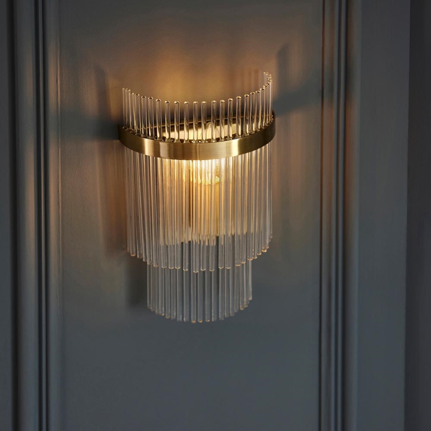 Endon 99168 - Wandleuchte MARIETTA 1xE14/6W/230V Messing/klar