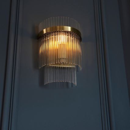 Endon 99168 - Wandleuchte MARIETTA 1xE14/6W/230V Messing/klar