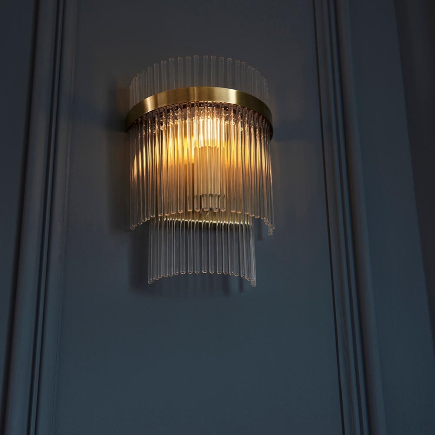 Endon 99168 - Wandleuchte MARIETTA 1xE14/6W/230V Messing/klar