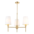 Endon 99456 - Pendelleuchte mit Stange 3xE14/6W/230V gold/weiß