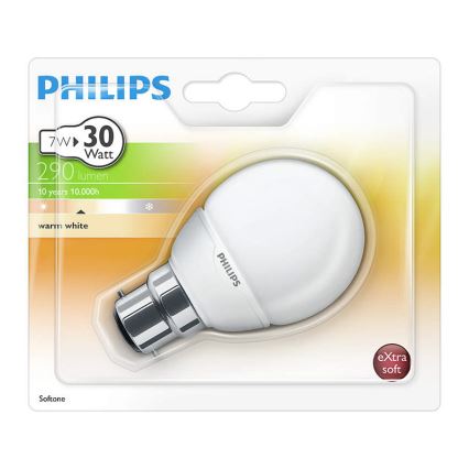 Energiesparlampe B22/7W/230V - Philips 929689120302