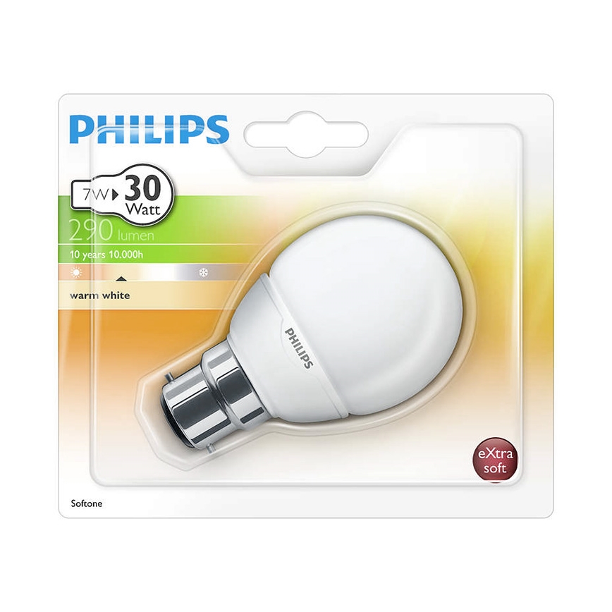 Energiesparlampe B22/7W/230V - Philips 929689120302