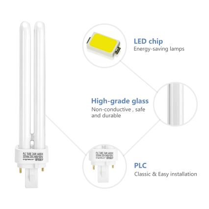 Energiesparlampe G24d-3/26W/230V 6500K