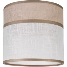 Ersatz-Lampenschirm ANDREA E27 d 16 cm beige/grau