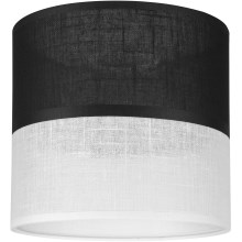 Ersatz-Lampenschirm ANDREA E27 d 16 cm schwarz/weiß