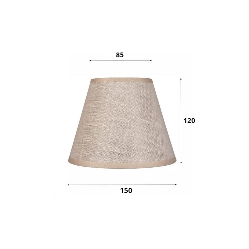 Ersatzlampenschirm für Hängeleuchte und Wandleuchte ANTONIO E14 120x150 mm beige