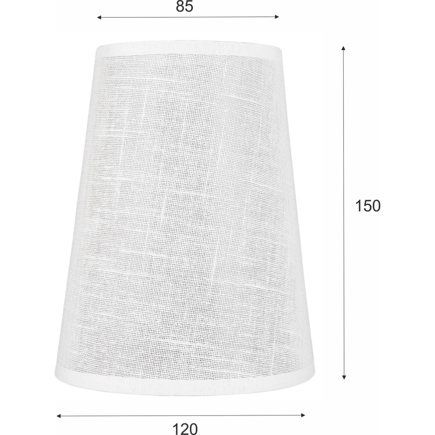 Ersatzlampenschirm für Hängeleuchte und Wandleuchte ANTONIO E14 150x120 mm weiß
