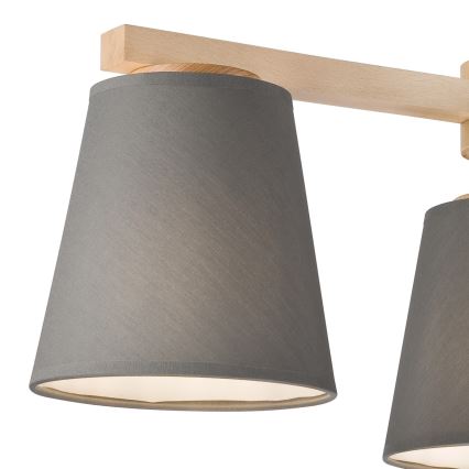 Ersatzlampenschirm für Hängeleuchte und Wandleuchte ELLIE E27 d 15 cm grau