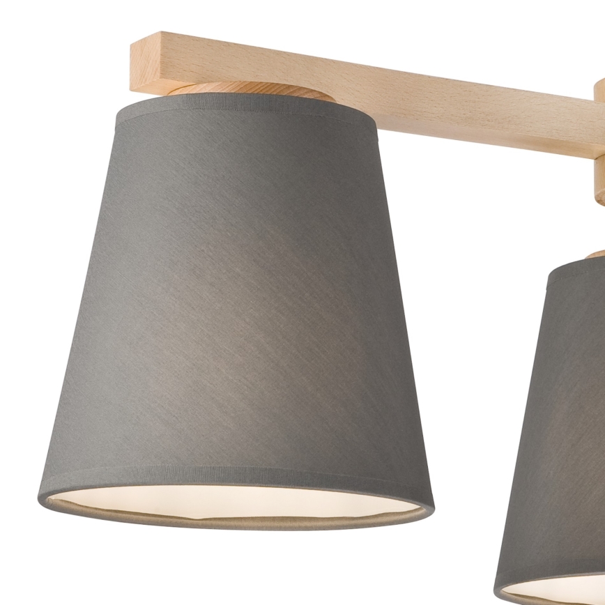 Ersatzlampenschirm für Hängeleuchte und Wandleuchte ELLIE E27 d 15 cm grau