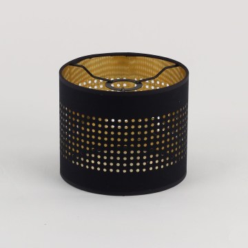 Ersatz-Lampenschirm für Kronleuchter BOGART E27, Ø 16 cm, schwarz/gold
