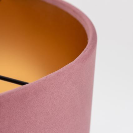 Ersatz-Lampenschirm für Kronleuchter ZWIS, Ø 38 cm, rosa/gold