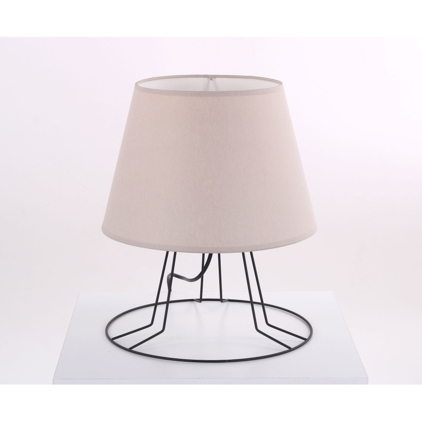 Ersatz-Lampenschirm für Tischlampe E27, Ø 20 cm, beige