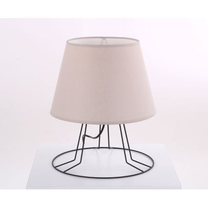 Ersatz-Lampenschirm für Tischlampe, passend für E27-Fassung, Ø 30 cm, Beige