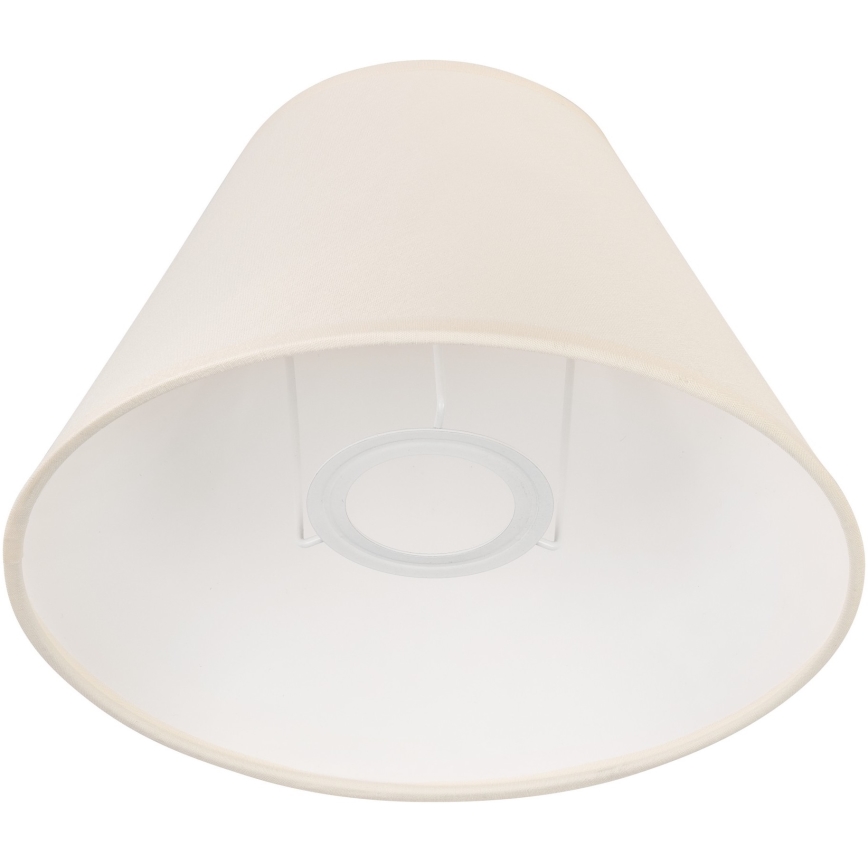 Ersatz-Lampenschirm für Tischlampe JUTA E27, Ø 19 cm, cremefarben