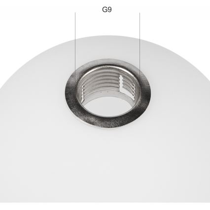 Ersatzglas für Hängeleuchte ASTRO G9 d 10 cm