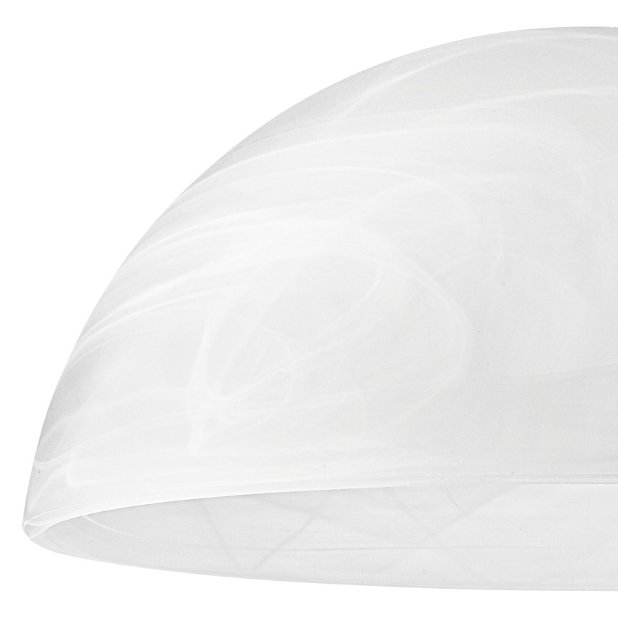 Ersatzglas für Kronleuchter E27 130x300 mm Weiß