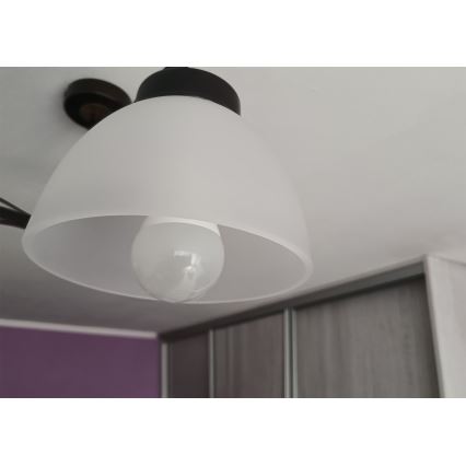 Ersatzglas für Kronleuchter mit E27‑Fassung, Ø 18 cm, Milchglas