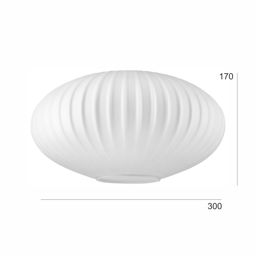 Ersatzglas für Hängeleuchte HARMA E27 17x30 cm weiß