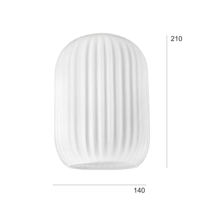 Ersatzglas für Hängeleuchte HARMA E27 21x14 cm weiß