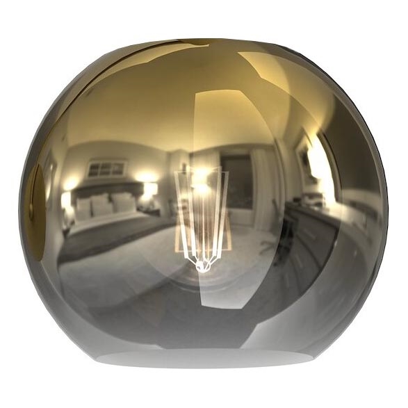 Ersatzglas für Hängeleuchte MONTE E27 d 20 cm golden/rauchig