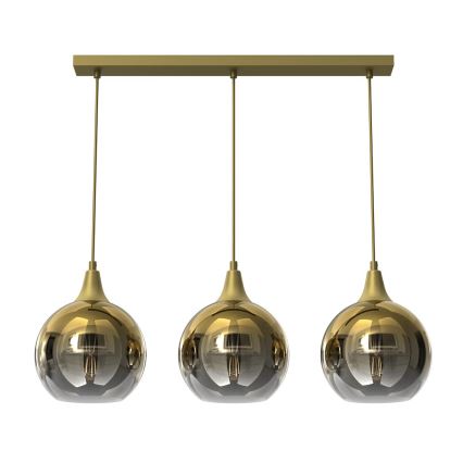 Ersatzglas für Hängeleuchte MONTE E27 d 20 cm golden/rauchig