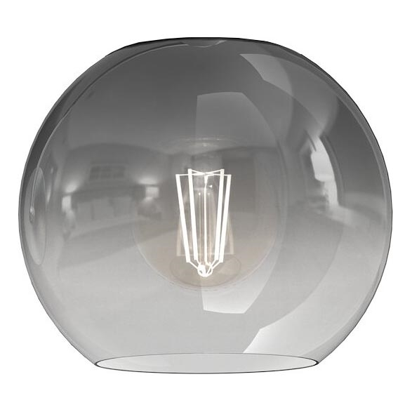 Ersatzglas für Hängeleuchte MONTE E27 d 20 cm rauchig