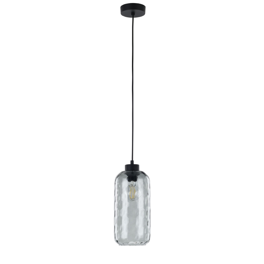 Ersatzglas für Kronleuchter KARO E27, Ø 14 cm, rauchgrau