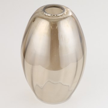 Ersatzglas für Kronleuchter SEBO E27, Ø 17 cm, rauchbeige