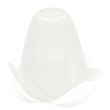 Ersatzglas für Kronleuchter und Lampe SISI E14, Durchmesser 13 cm, weiß