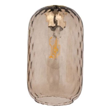 Ersatzglas für Kronleuchter und Wandleuchte PESCARA E27, Ø 14 cm, rauchbraun