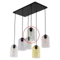 Ersatzglas für Leuchte mit E27-Fassung, Ø 14 cm, rauchgrün