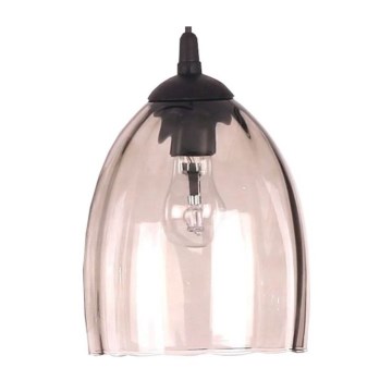 Ersatzglas für Leuchte mit E27-Fassung, Ø 17 cm, rauchbeige