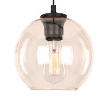 Ersatzglas für Leuchte POBO E27, Ø 14 cm, rauchbeige