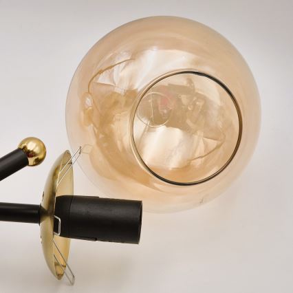 Ersatzglas für den Kronleuchter MALENA E14 in rauchigem Beige