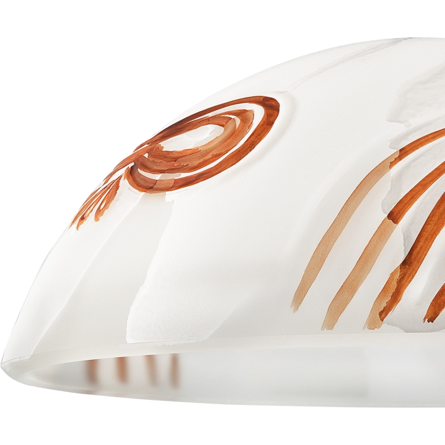 Ersatzglas für Hängeleuchte SFERA E27 120x300 mm weiß/orange