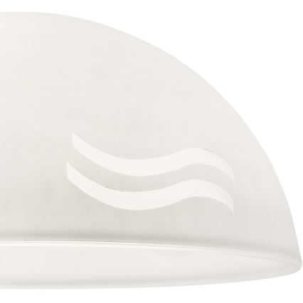 Ersatzglas für Hängeleuchte SFERA E27 140x300 mm weiß