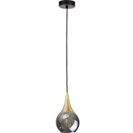 Ersatzglas für Hängeleuchte LACRIMA SMOKY E27 d 15 cm schwarz rauchig