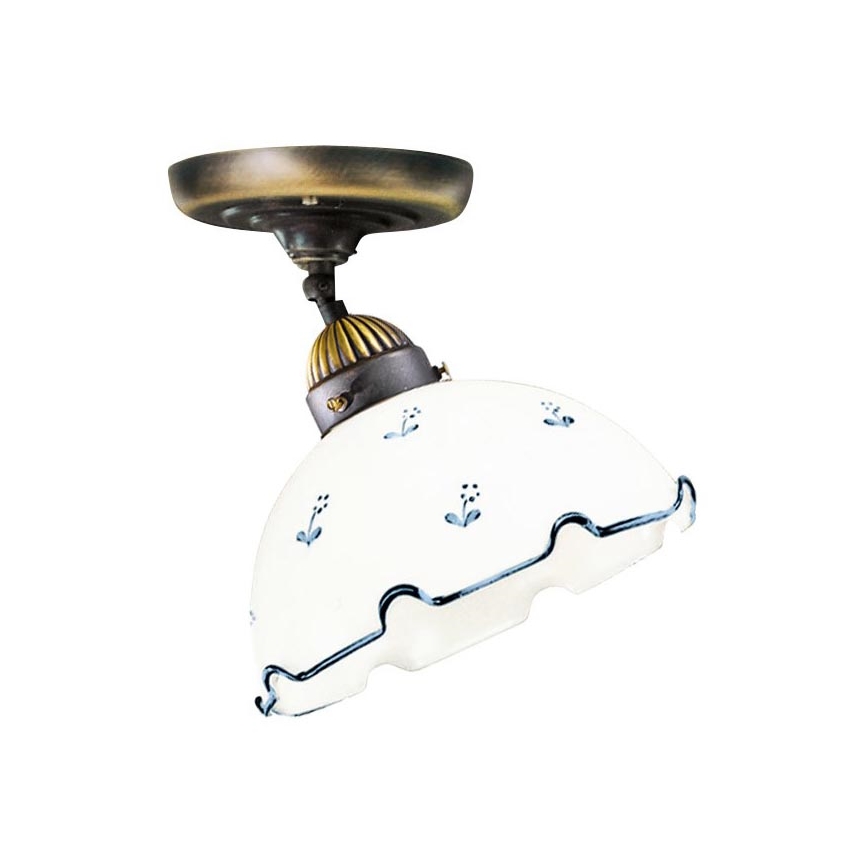 Ersatzglas Universal NONNA E27 Ø 20 cm Weiß/Blau