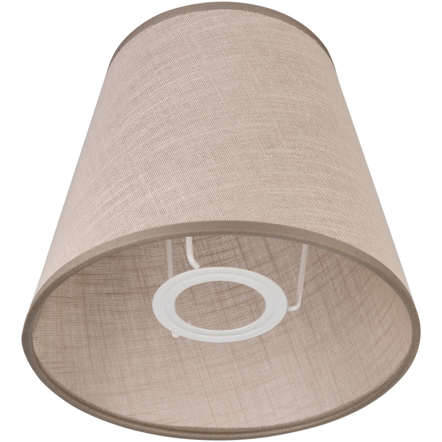 Ersatzlampenschirm für Hängeleuchte LORENZO E27 d 16 cm beige