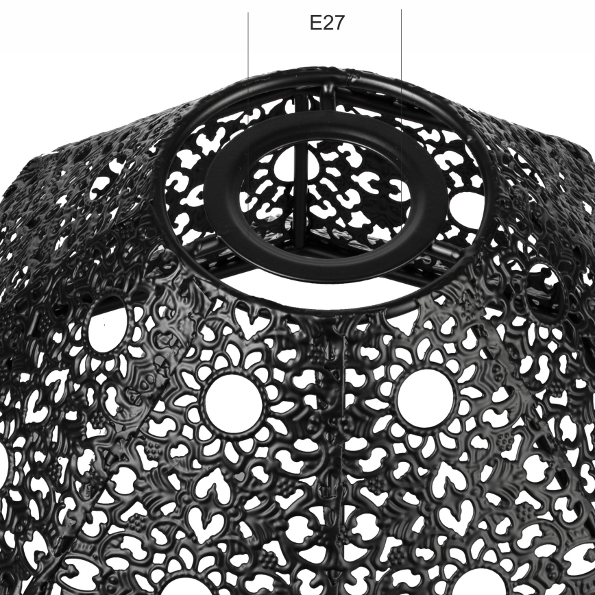 Ersatzlampenschirm für Hängeleuchte SAMIRA E27 d 33 cm schwarz
