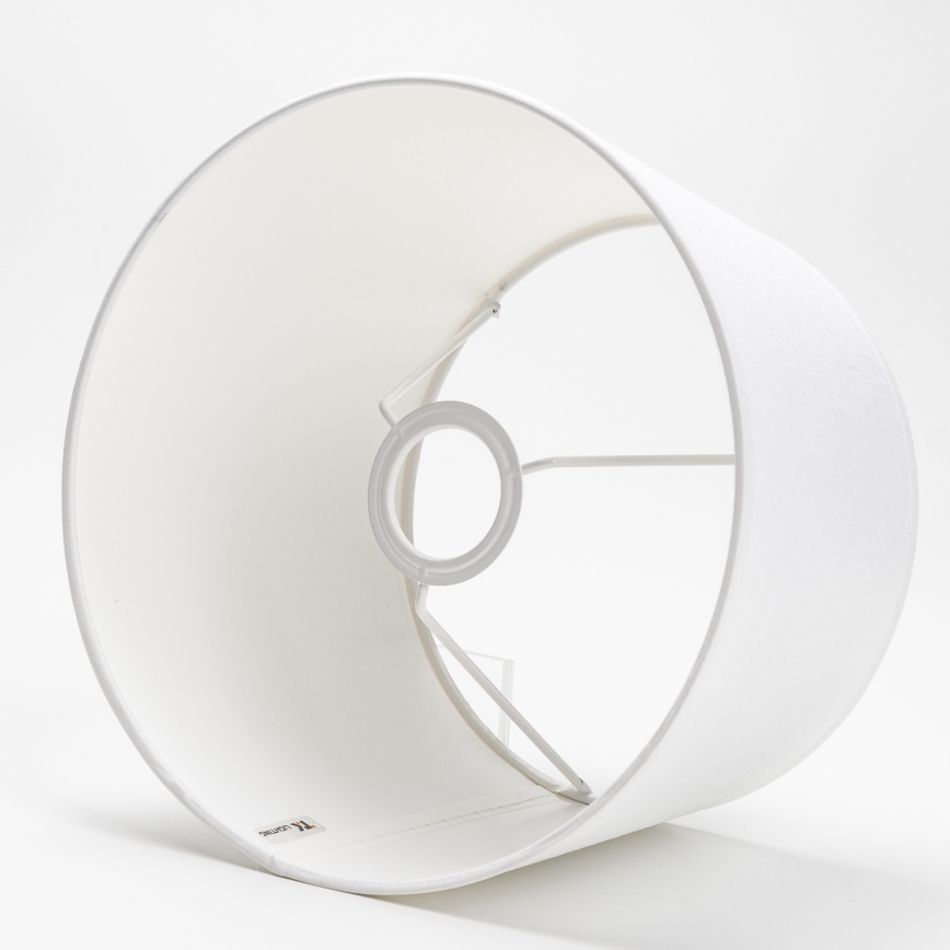 Ersatzlampenschirm für Tischleuchte LORENZO E27 20x26 cm weiß