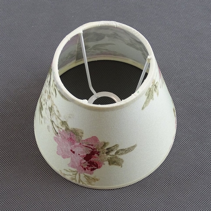 Ersatzlampenschirm für Tischleuchte ROSA 13x17,5 cm cremefarben/rosa