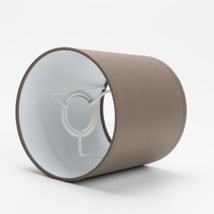 Ersatzlampenschirm für Tischleuchte STOZEK E27 16x16 cm braun